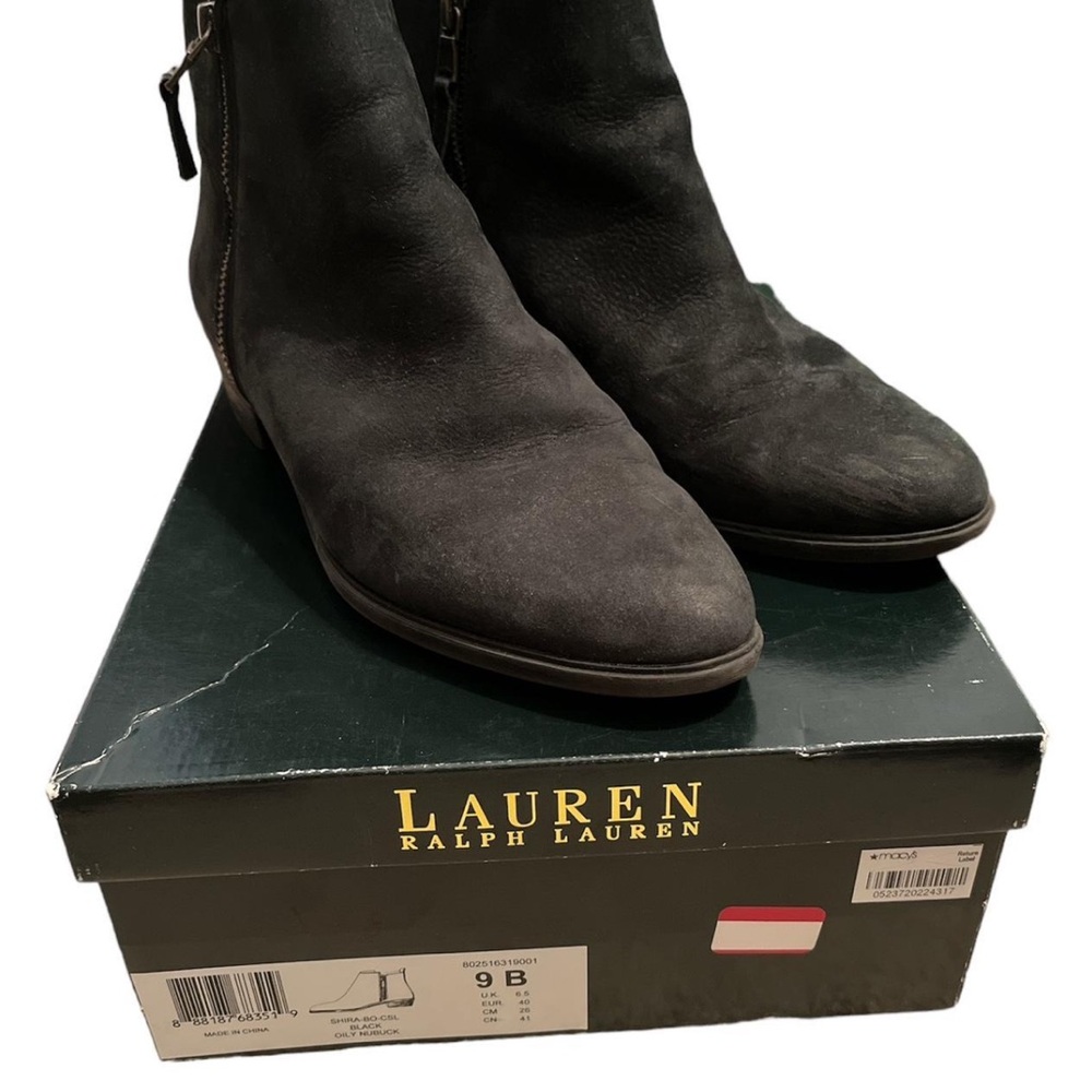 Lauren Ralph Lauren Charcoal Ankle Boots